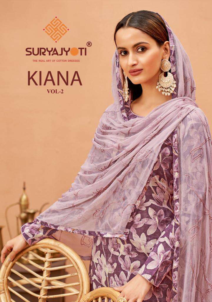 Kiana Vol 2 Buy Suryajyoti Online Wholesaler Latest Collection Unstitched Salwar Suit